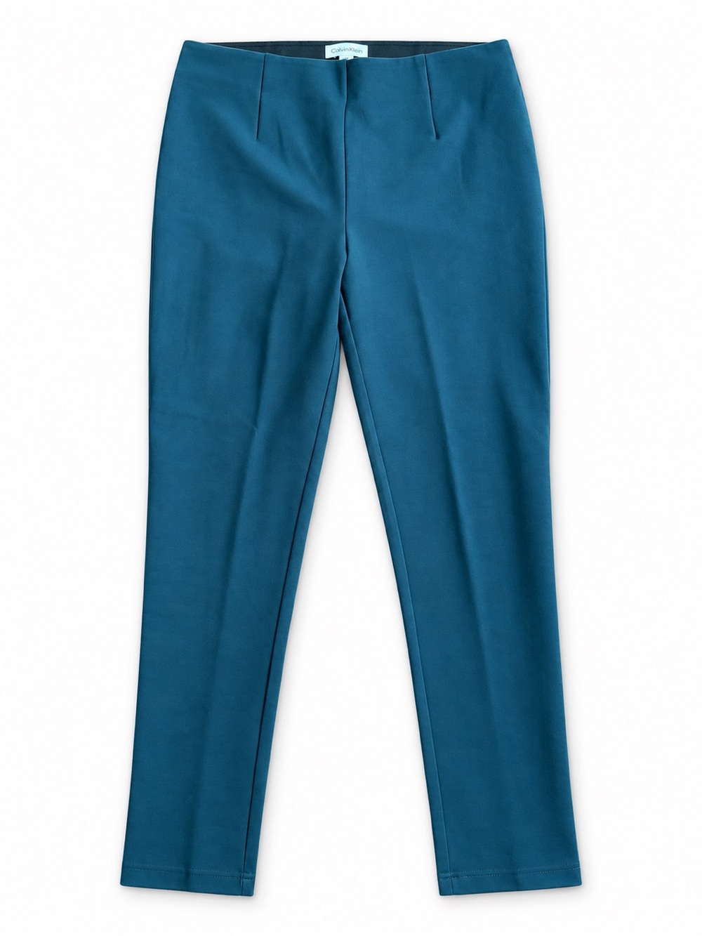 Pants Calvin Klein Teal Slim Pull On Ankle Dress Pants